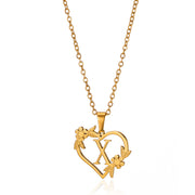 Stainless Steel Heart Pendant Necklace - Modiniva LLC