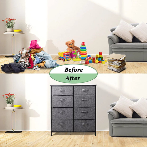 Space Maximizer: 8-Drawer Dresser for Every Room