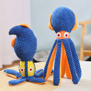 Cross-border popular pet dog plush toy, bite-resistant and sound-making plush octopus toy, dog chewing interactive toy - Modiniva LLC