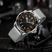 Automatic Luminous Steel Mesh Belt Men's Watch - Modiniva LLC