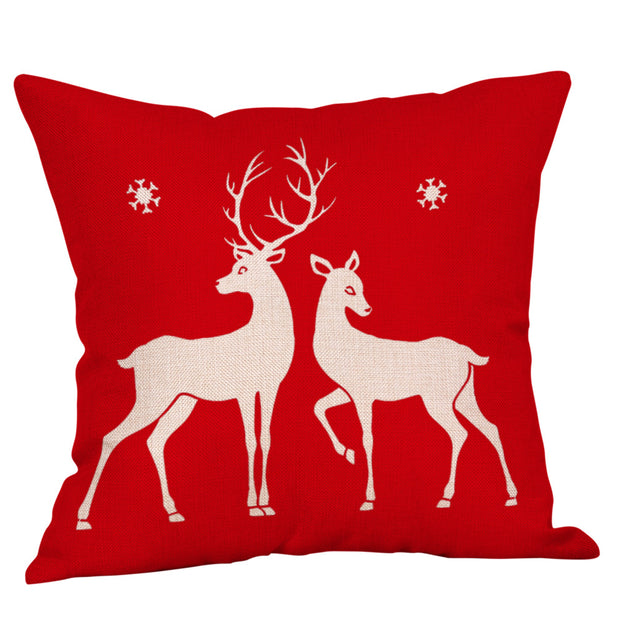 Christmas Linen Pillowcase - Modiniva LLC