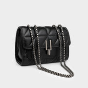 Edgy Leather Chain Totes