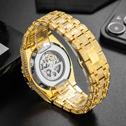 Full Diamond Hip Hop Party Automatic Hollowing Mechanical Watch Jewelry & Watches