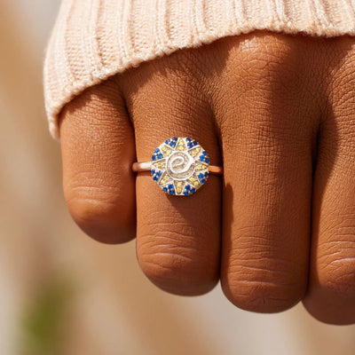 Sunshine S925 Sterling Silver Ring with intricate sun-inspired design, a must-have fashion silver ring for women.