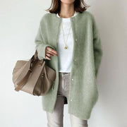 Loose Round Neck Cardigan