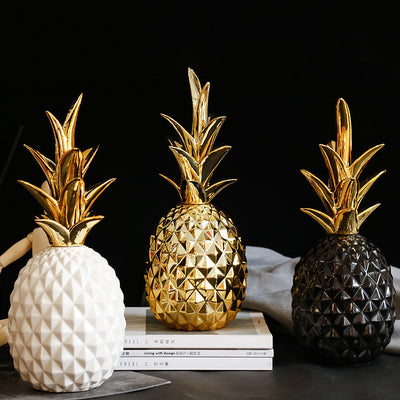 Light Luxury Ceramic Pineapple Golden Creative - Modiniva LLC