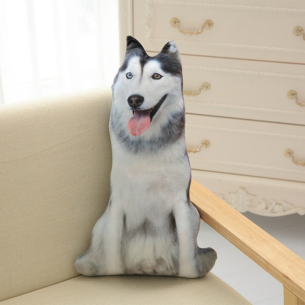 3D Soft Cuddling Lifelike Dog Throw Pillow - Modiniva LLC