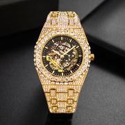 Full Diamond Hip Hop Party Automatic Hollowing Mechanical Watch Jewelry & Watches