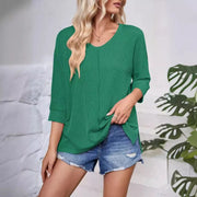 WaveStripe Batwing Blouse - Modiniva LLC