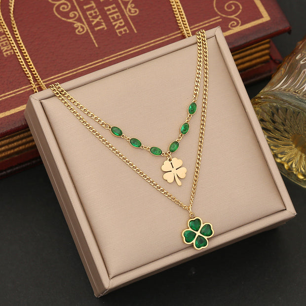 Lucky Clover Green Charm Jewelry Set - Modiniva LLC