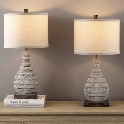 Elegant Marchmont 2-Piece Metal Lamp Set - Modiniva LLC