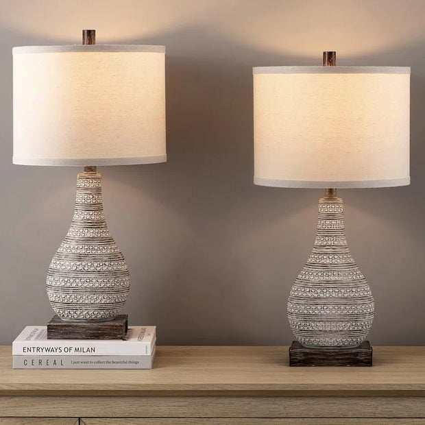 Elegant Marchmont 2-Piece Metal Lamp Set LAMP