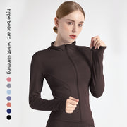 Outer Wear Long Sleeve Quick-drying Skinny Yoga Clothes Slim Fit Slimming Fitness Running Yoga Sports Jacket