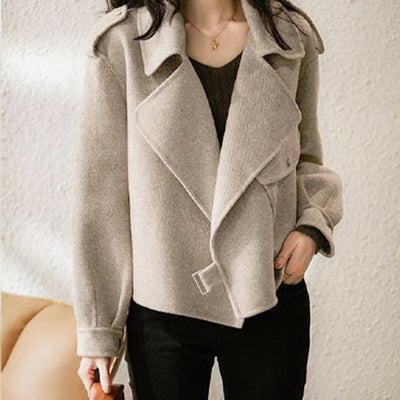 Woolen Suit Women's British Style Autumn And Winter Small Loose-fitting Short Coat