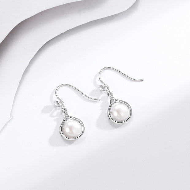 Elegant Simulated Pearl Earrings Set Jewelry & Watches