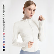 Outer Wear Long Sleeve Quick-drying Skinny Yoga Clothes Slim Fit Slimming Fitness Running Yoga Sports Jacket