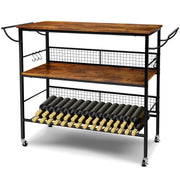 3-Tier Rolling Kitchen Cart - Modiniva LLC