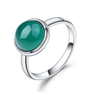 Green Agate Ring For Women