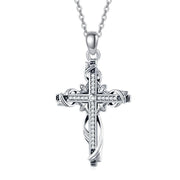 925 Sterling Silver for Women Cross Pendant Necklace