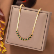 Assorted Vintage Pendant Necklaces & Earrings [XLH1026] Green Diamond Necklace Gold Jewelry & Watches