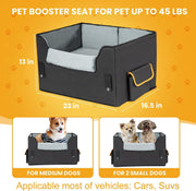 Compact Canine Comfort: Adjustable Car Seat for Small Dogs - Modiniva LLC