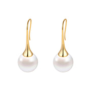 French Pearl Earrings: Feminine Fashion Gold Jewelry & Watches