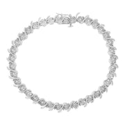 Swirling Symphony: Diamond "S" Link Femme Bracelet - Modiniva LLC