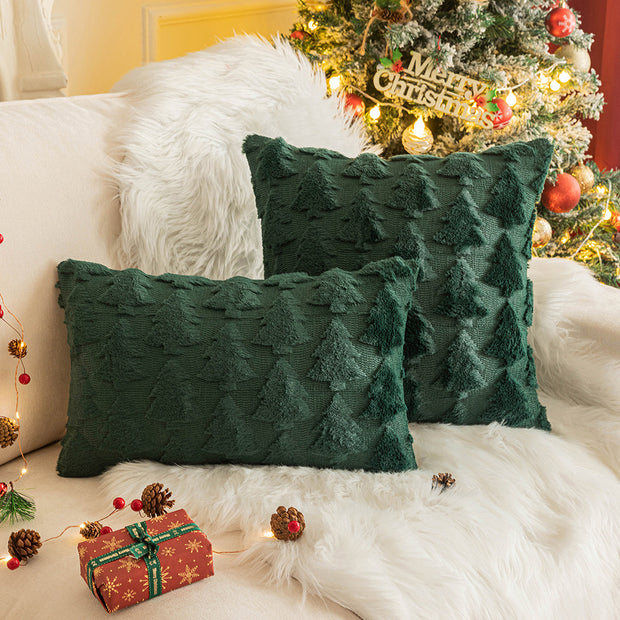 Embroidered Christmas Plush Pillow - Modiniva LLC