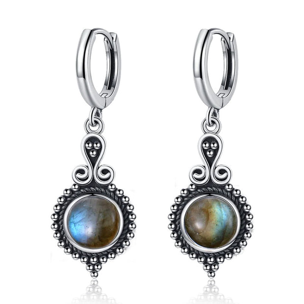 Elegant Kyanite 925 Sterling Silver Drop Earrings - Modiniva LLC