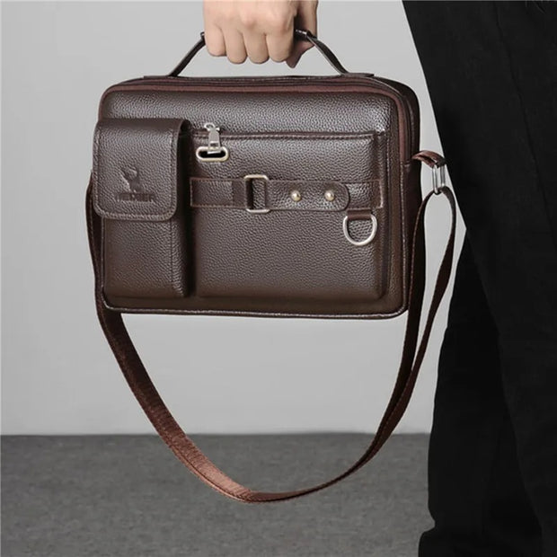 Sleek Handbag for Fashionable Men: Leather - Modiniva LLC