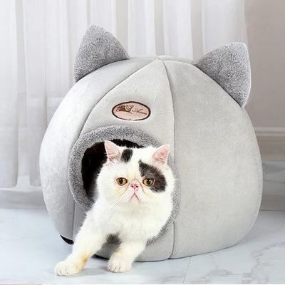 Deep Sleep Comfort In Winter Cat Bed Iittle Mat Basket Small Dog House Products Pets Tent Cozy Cave Nest Indoor Cama Gato - Modiniva LLC