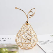 Creative Crystal Apple Ornaments Bling Rhinestone Pineapple Home, Pets, Appliance