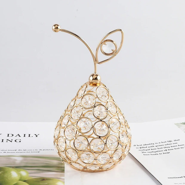 Creative Crystal Apple Ornaments Bling Rhinestone Pineapple - Modiniva LLC