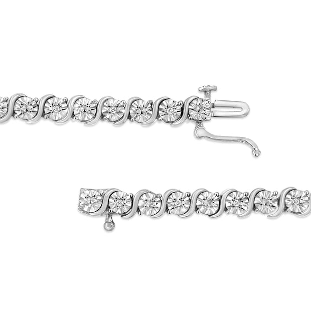 Swirling Symphony: Diamond "S" Link Femme Bracelet - Modiniva LLC