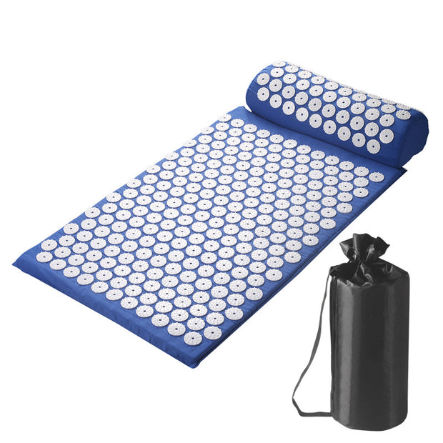 Massager Cushion Massage Yoga Mat Acupressure Relieve Pain Stress Back Body Pain Spike Mat Acupuncture Mat and Pillow