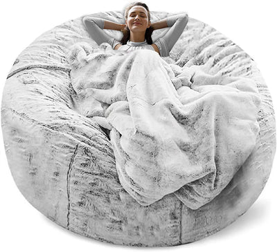 Bean Bag Chair Cover Snow grey test