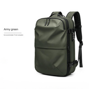 Men's Multifunctional Waterproof Business Travel Backpack Military Green 19 inches Bags & Shoes