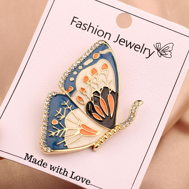 Embrace the Delicate The Flutter Bright Butterfly Brooch  - Modiniva LLC