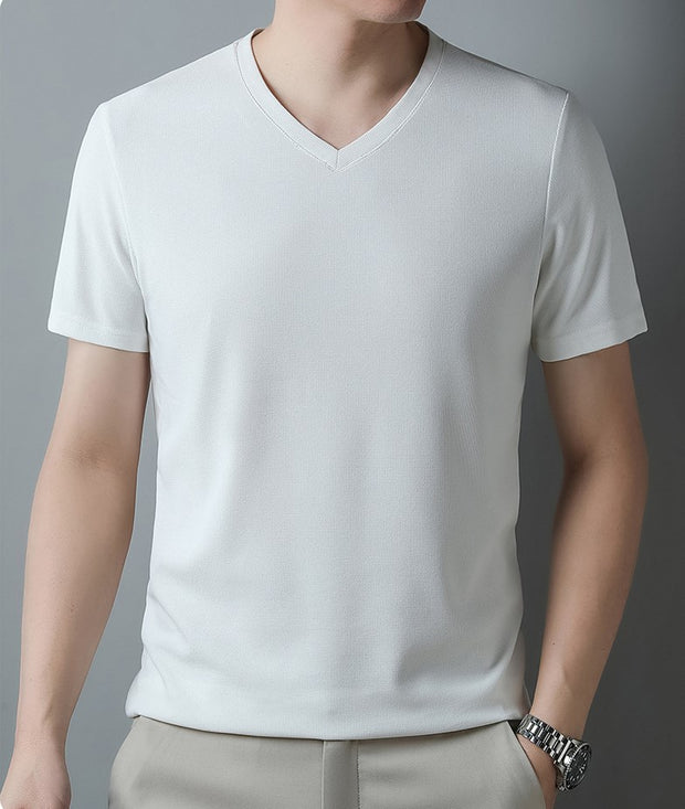 Men's Modern V-Neck Tee - Modiniva LLC