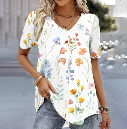 V-Neck Shirt forWomen - Modiniva LLC