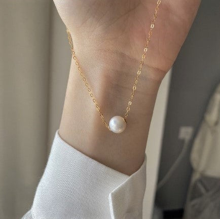 Elevate Your Everyday with Gold Freshwater Pearl Necklace White Jewelry & Watches