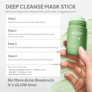 Green Tea Mud Mask Stick for Deep Cleansing Health, Beauty & Hair