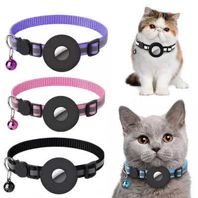 Reflective Nylon Cat/Dog Airtag Collar - Modiniva LLC