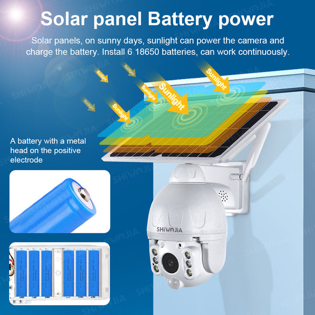 Solar Surveillance Camera Wireless Camera 4G