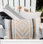 Indoor/Outdoor Elegance: Tassels Throw Pillow