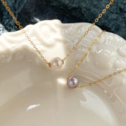 Elevate Your Everyday with Gold Freshwater Pearl Necklace Purple Jewelry & Watches