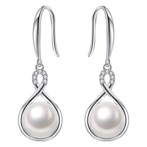 Elegant Simulated Pearl Earrings Set Jewelry & Watches