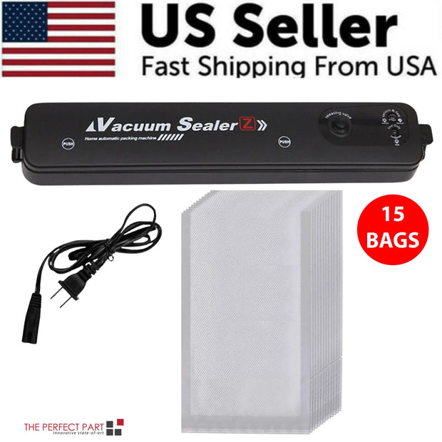 Automatic Vacuum Sealer: Preserve Food with Ease Vacuum Machine + 15 Bags