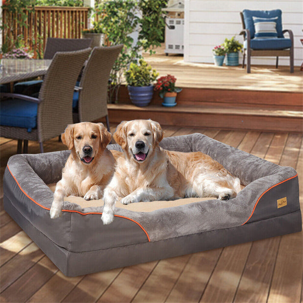 Waterproof Extra Large Orthopedic Bed Sponge Foam Dog Bed - Modiniva LLC