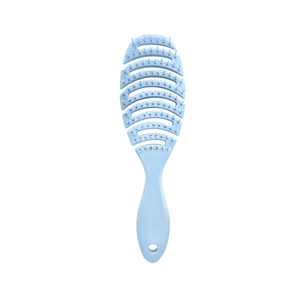 Comb for smoothing hair, massage the head, large curved comb, hollow arc-shaped mosquito coil comb, rib comb for women blue Health, Beauty & Hair